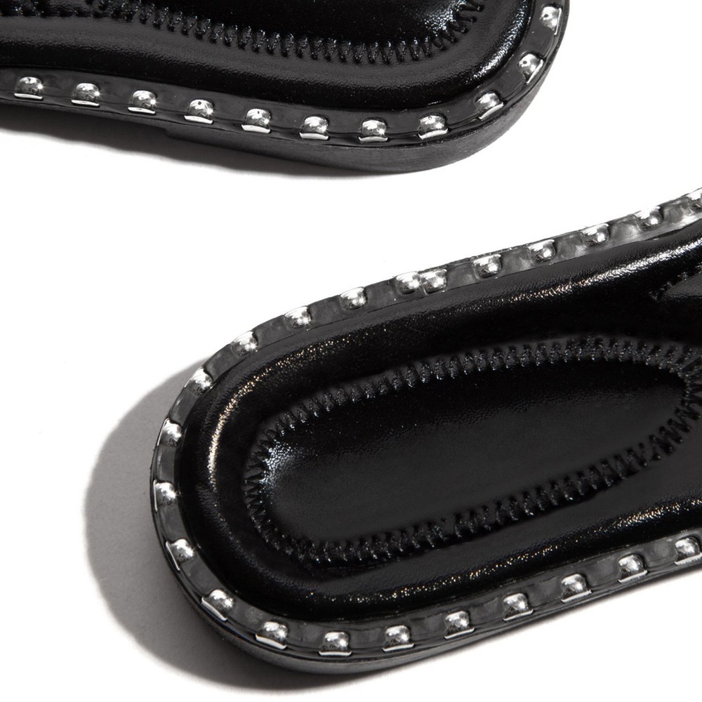 NEW🔥Open Toe Rhinestone Crystal Slide Flat Sandal - Picture 4 of 4